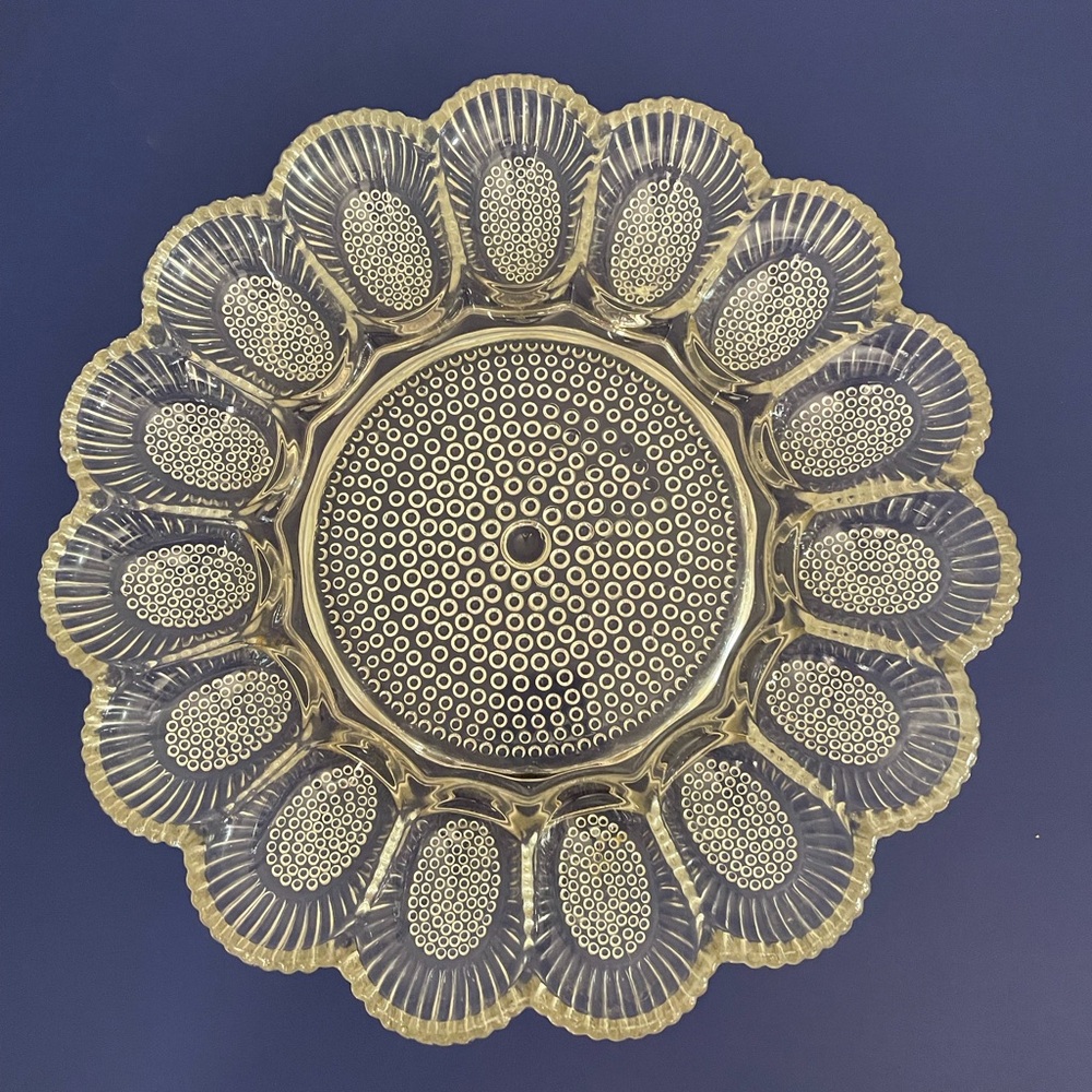 Vintage Deviled Egg Platter